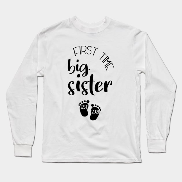 First time big sister | soon big sister Long Sleeve T-Shirt by Die Designwerkstatt